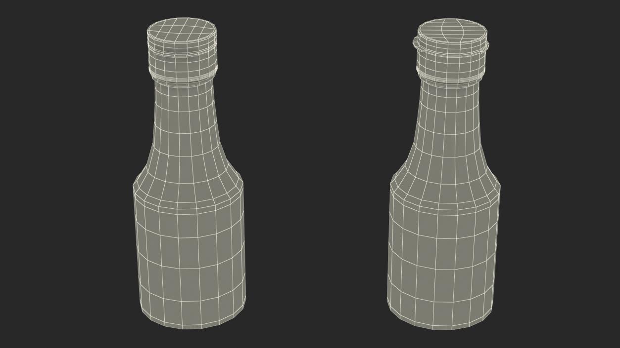 Small Sauce Bottle Empty 3D model