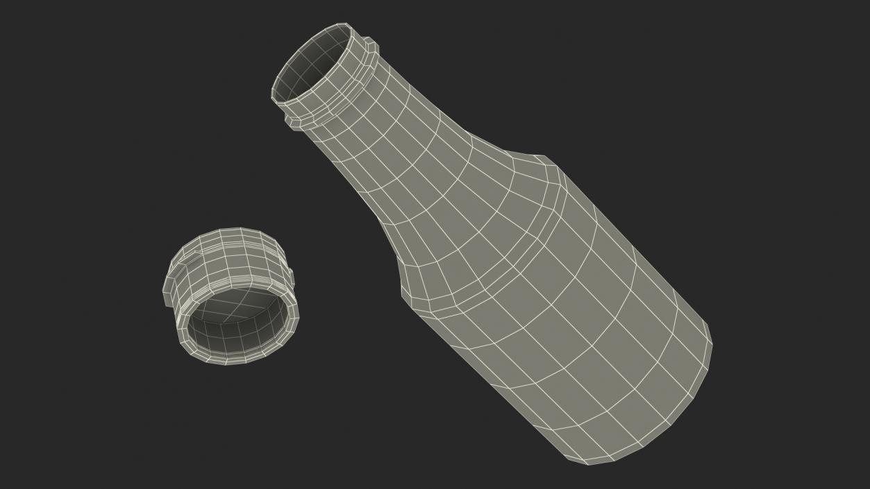 Small Sauce Bottle Empty 3D model