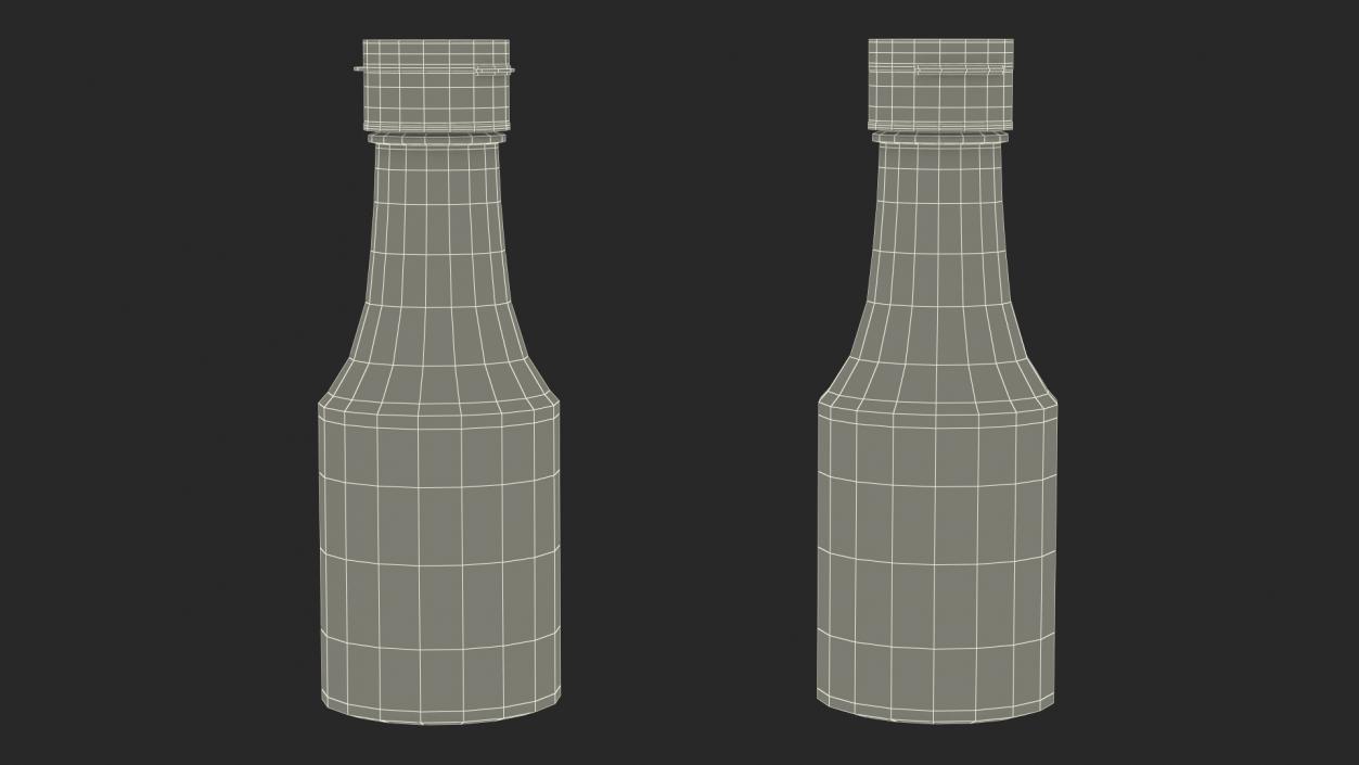 Small Sauce Bottle Empty 3D model