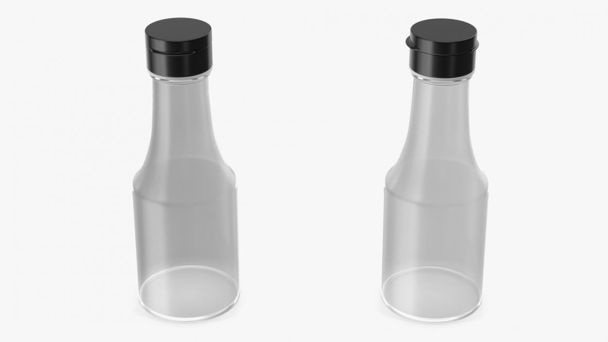 Small Sauce Bottle Empty 3D model