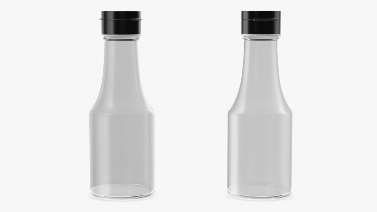 Small Sauce Bottle Empty 3D model