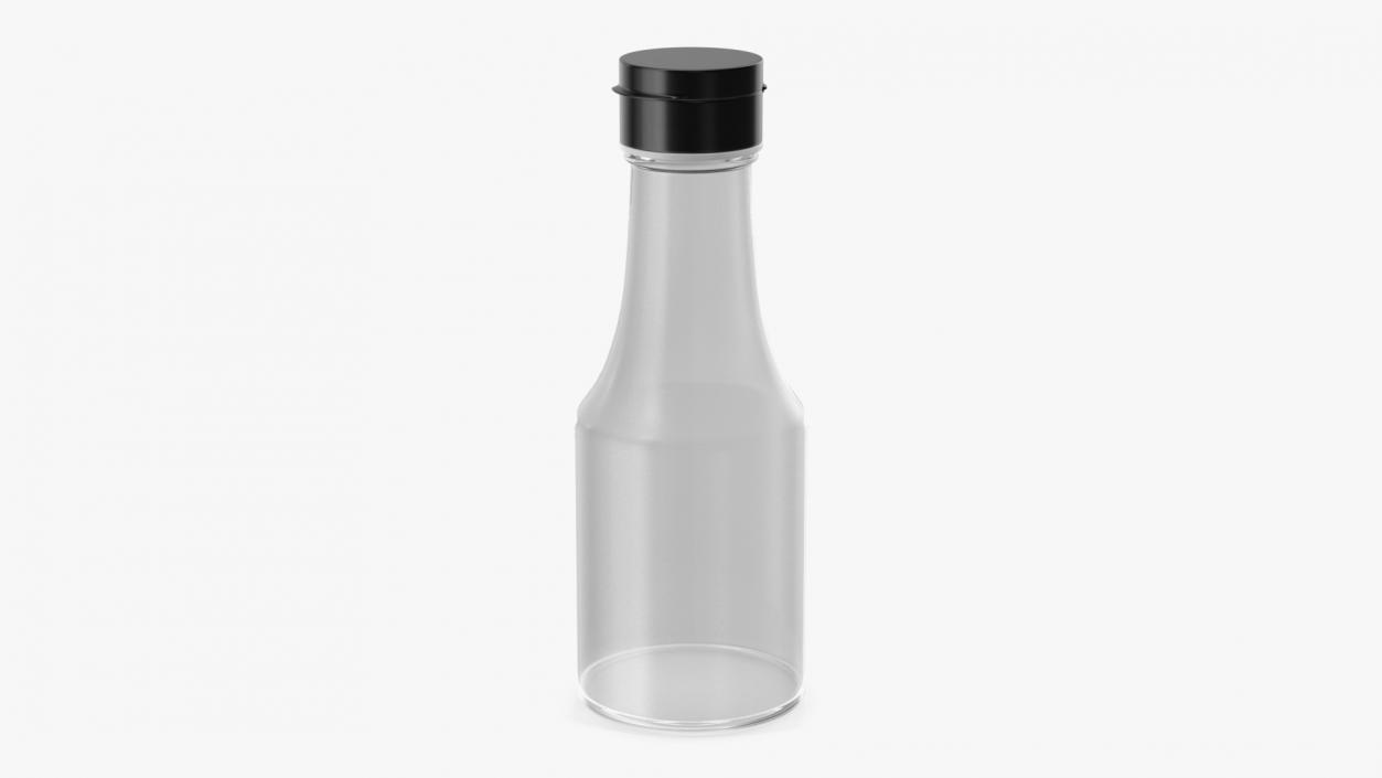 Small Sauce Bottle Empty 3D model