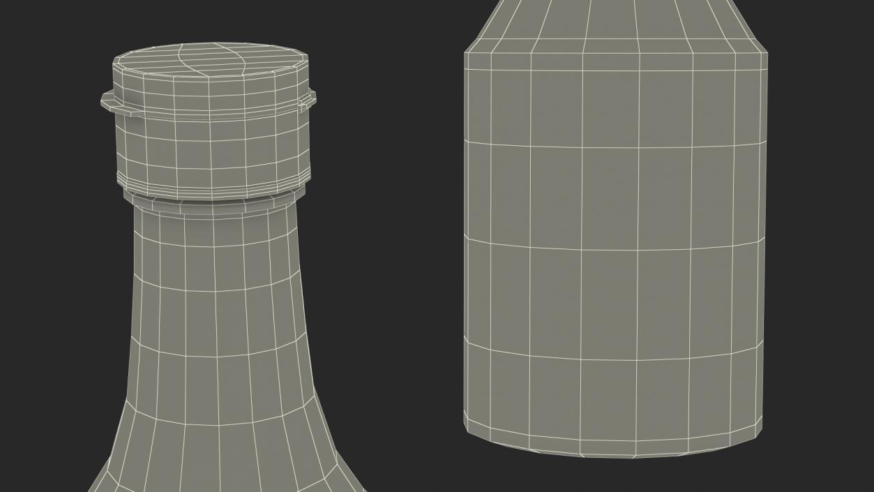 Small Sauce Bottle Empty 3D model