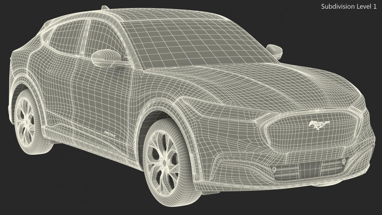 3D Mustang Mach-E 2021 Rigged