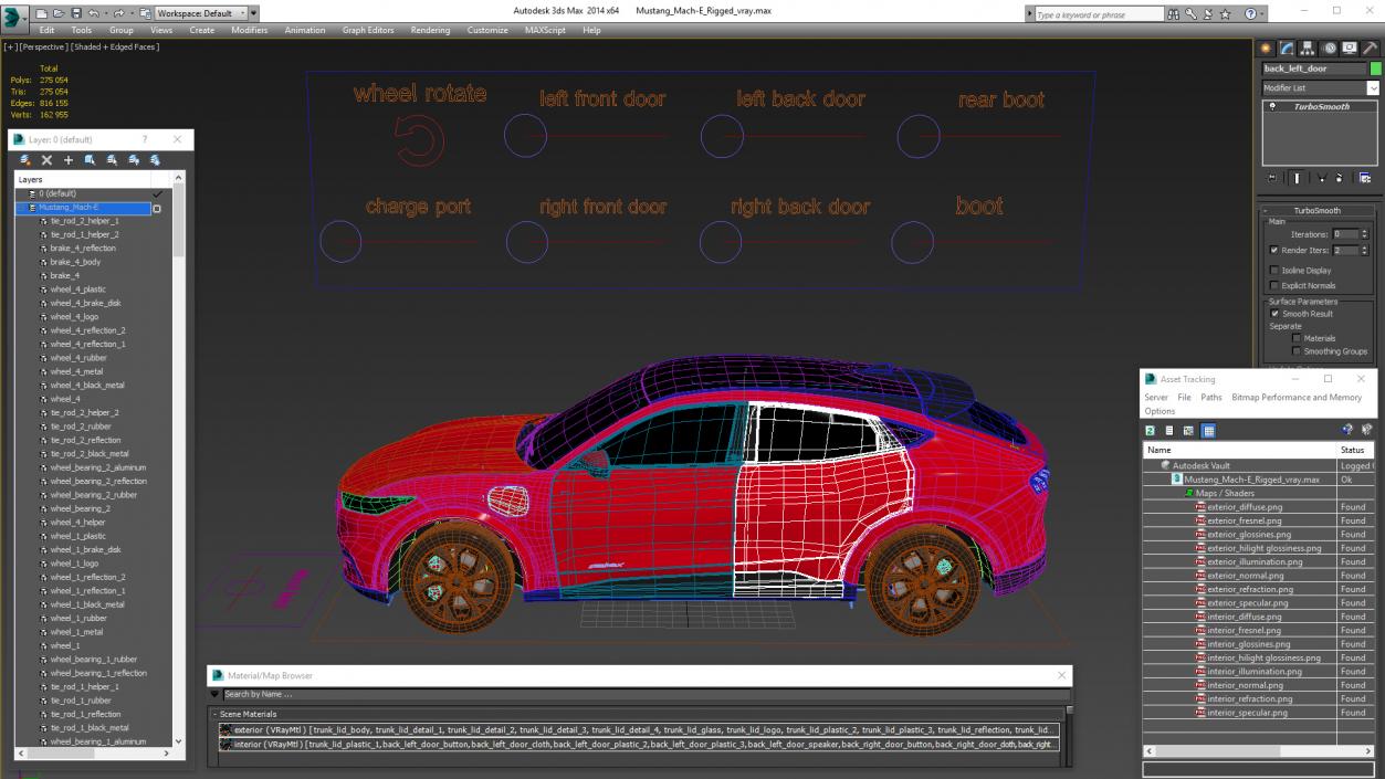 3D Mustang Mach-E 2021 Rigged