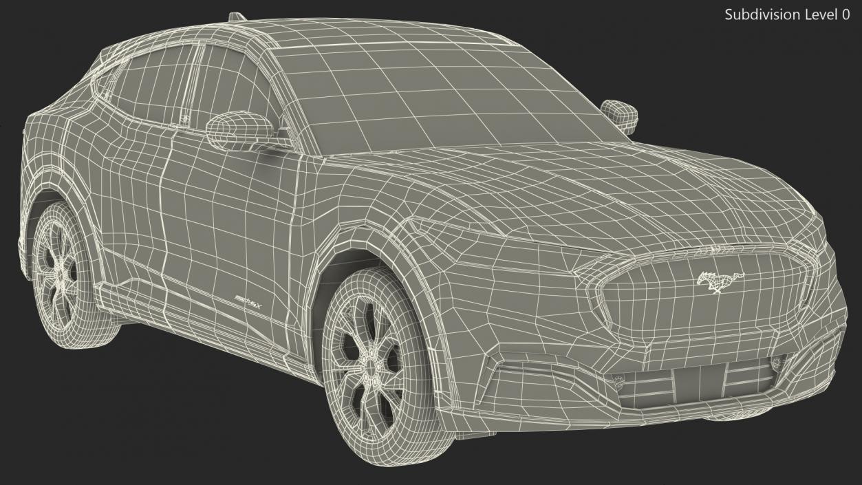 3D Mustang Mach-E 2021 Rigged