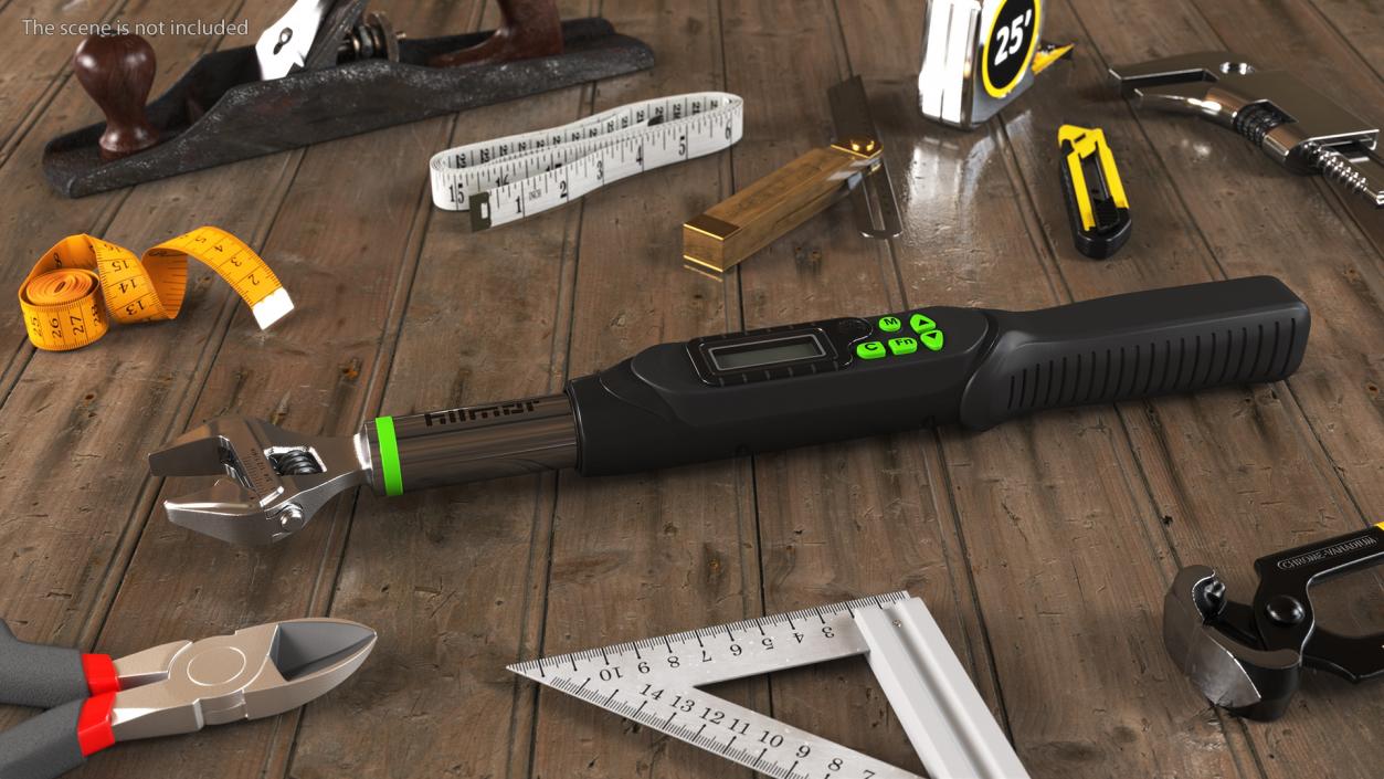 3D Hilmor Digital Adjustable Torque Wrench OFF model