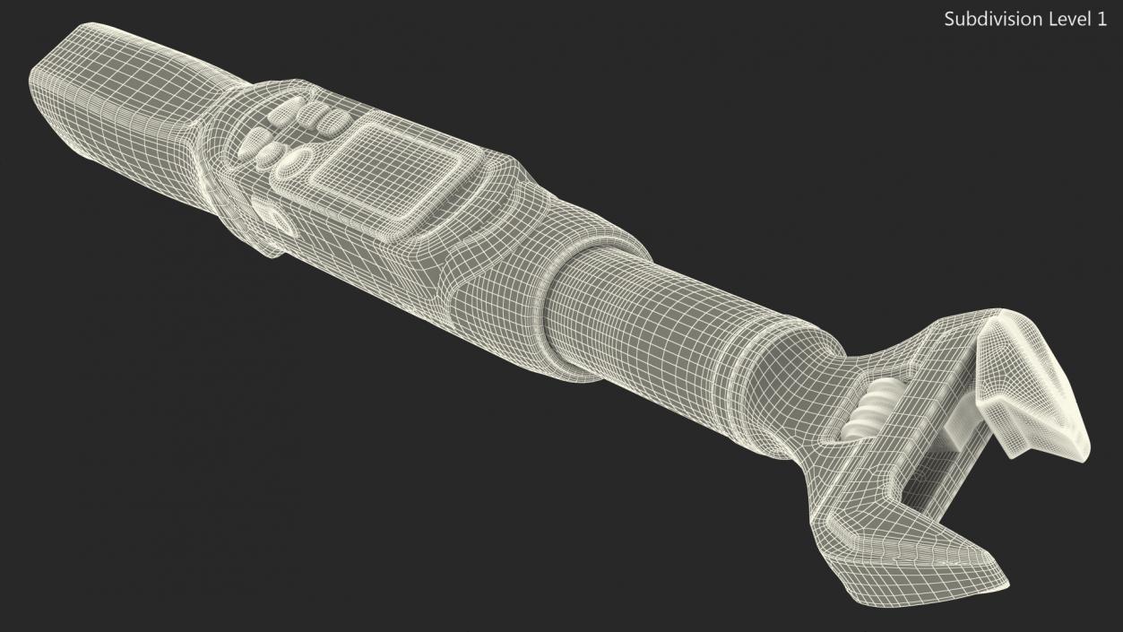 3D Hilmor Digital Adjustable Torque Wrench OFF model