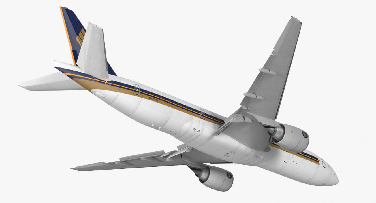 3D model Boeing 777-200 Singapore Airlines Rigged