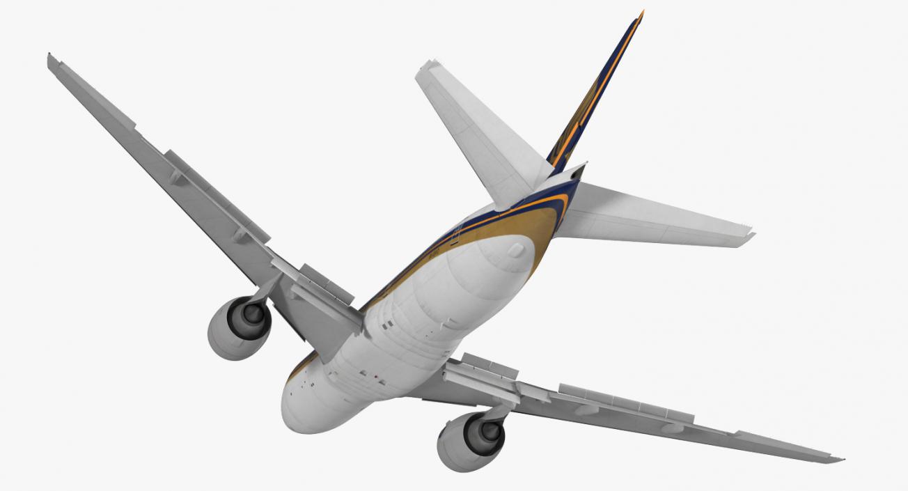 3D model Boeing 777-200 Singapore Airlines Rigged