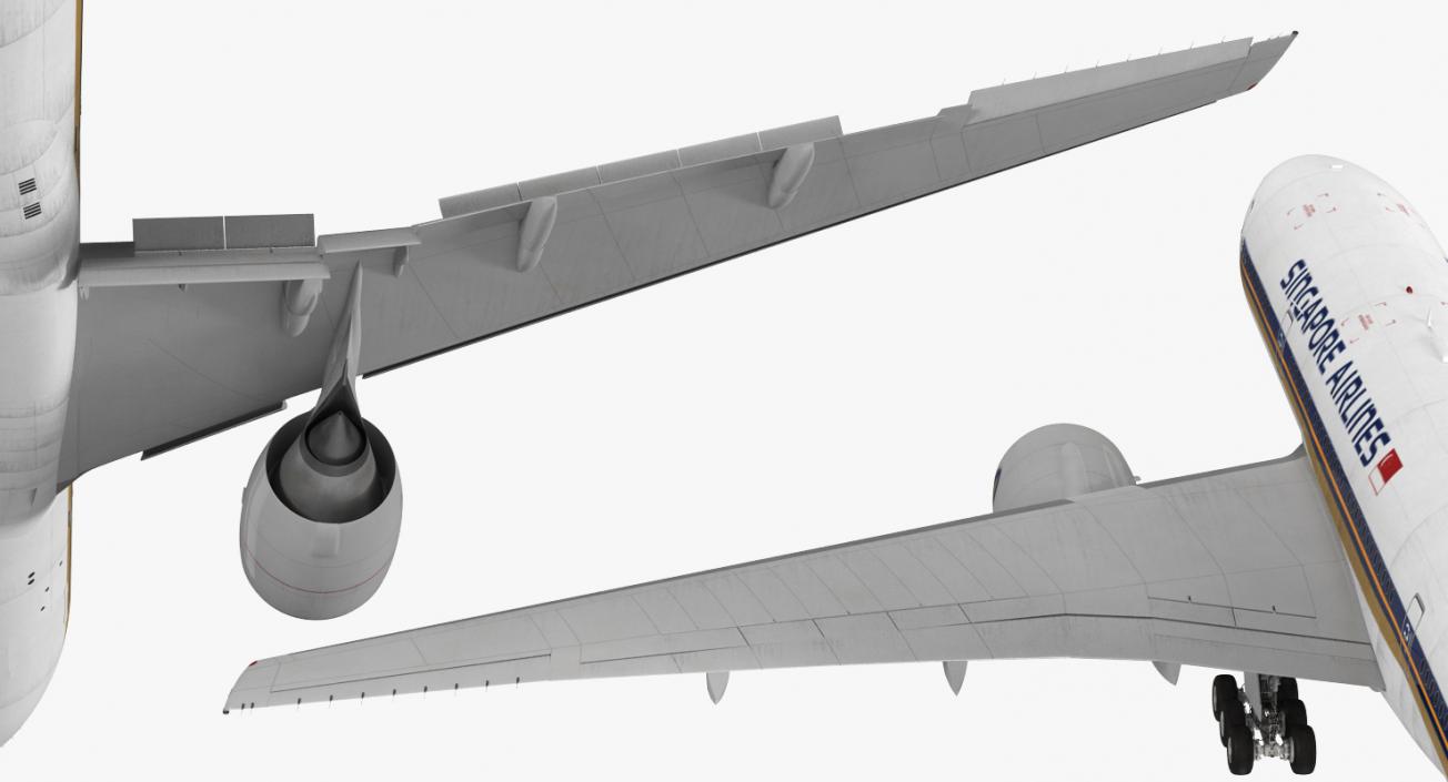 3D model Boeing 777-200 Singapore Airlines Rigged