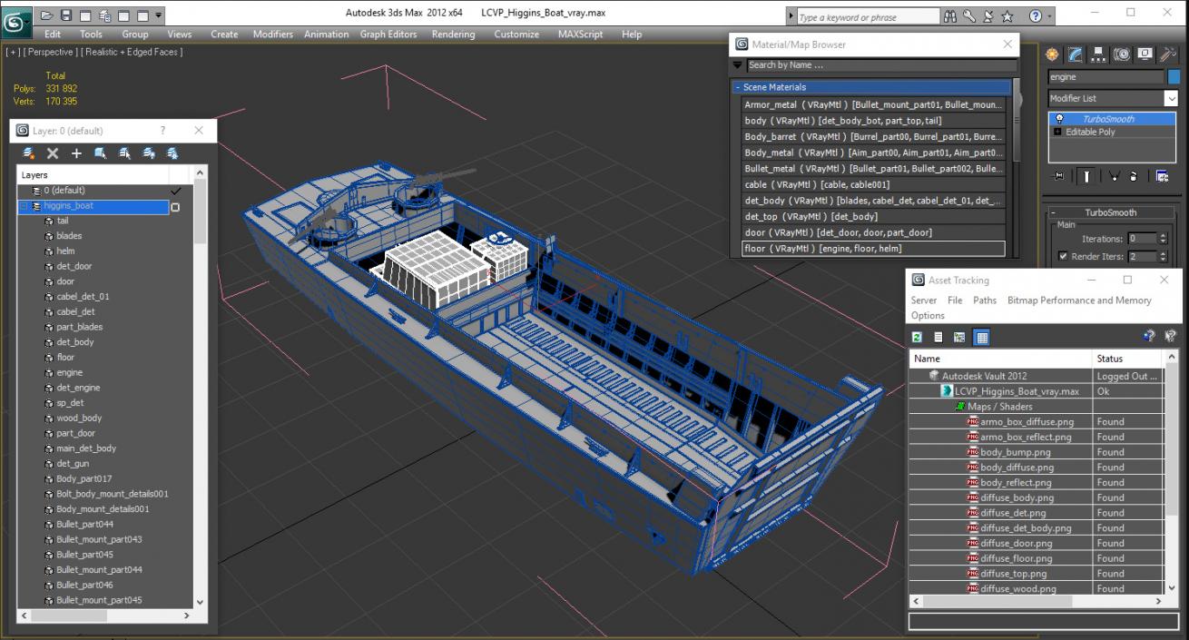 LCVP Higgins Boat 3D