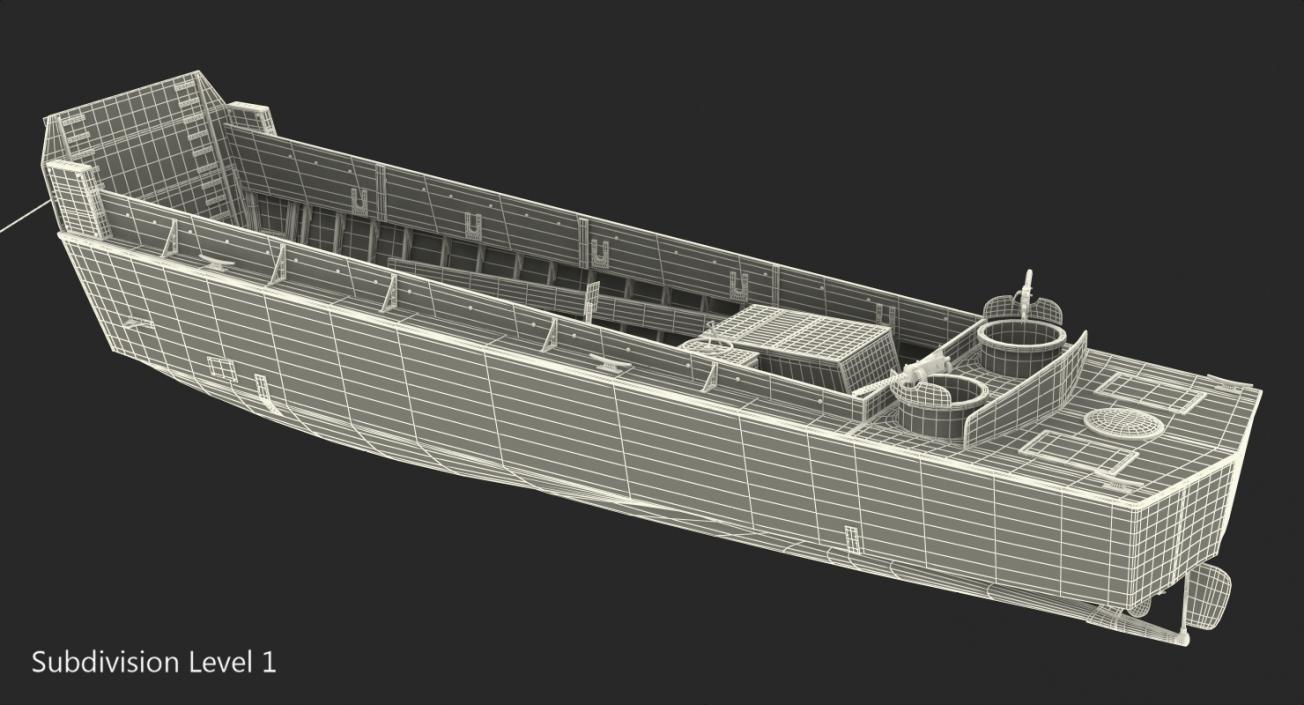 LCVP Higgins Boat 3D