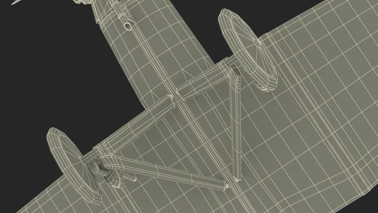 3D model A-50 Junior Junkers Airplane Rigged