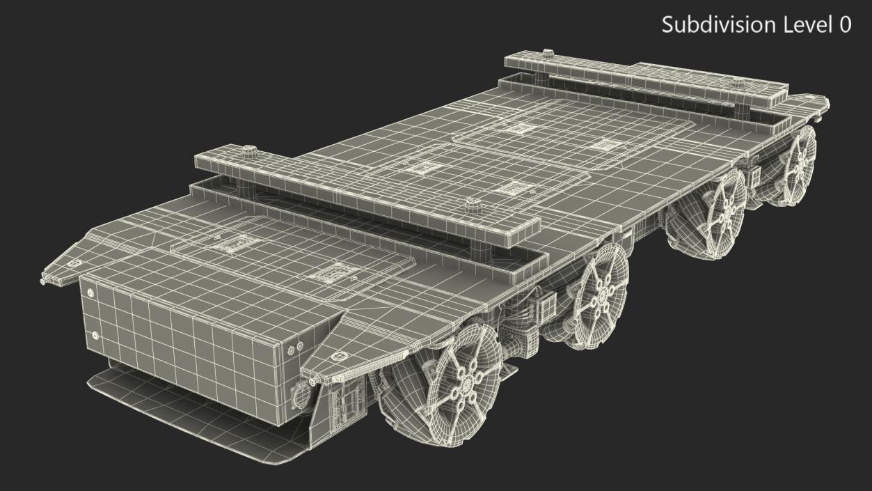 Dirty Omnimove Platform KUKA White 3D model