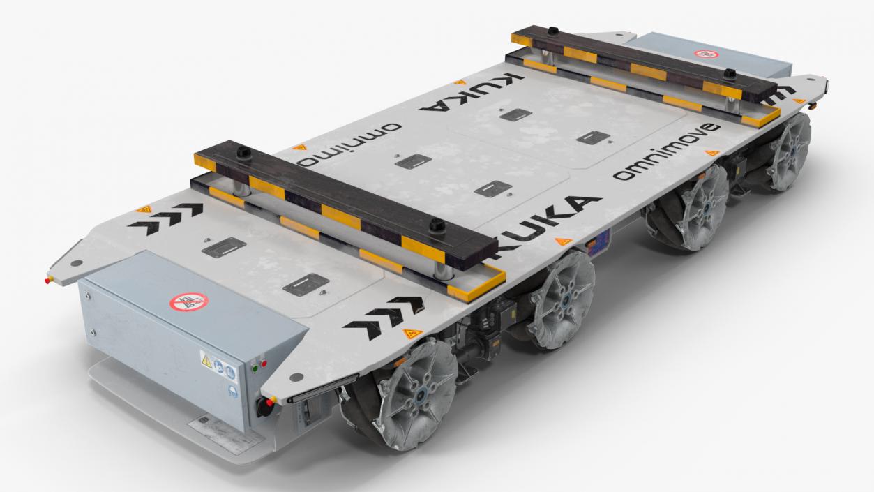 Dirty Omnimove Platform KUKA White 3D model