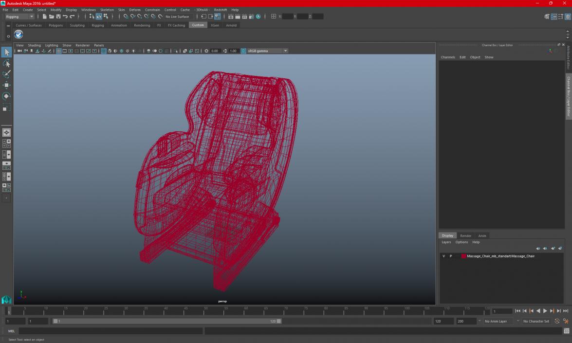 3D Massage Chair model