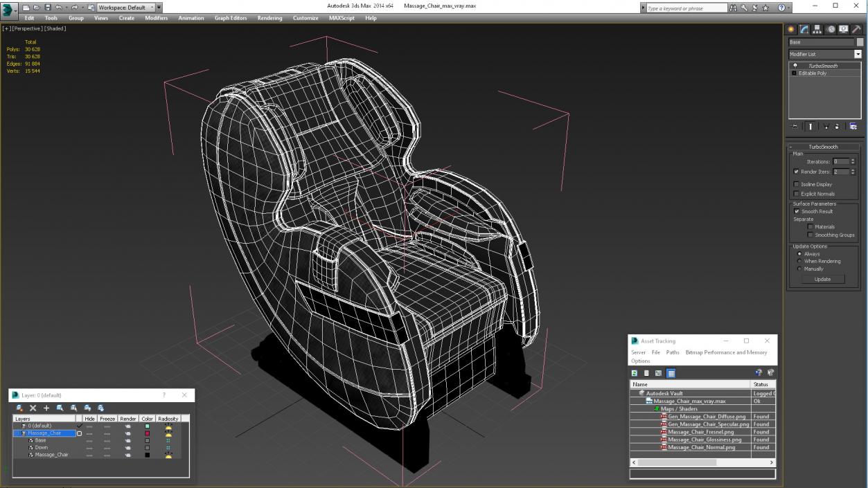 3D Massage Chair model