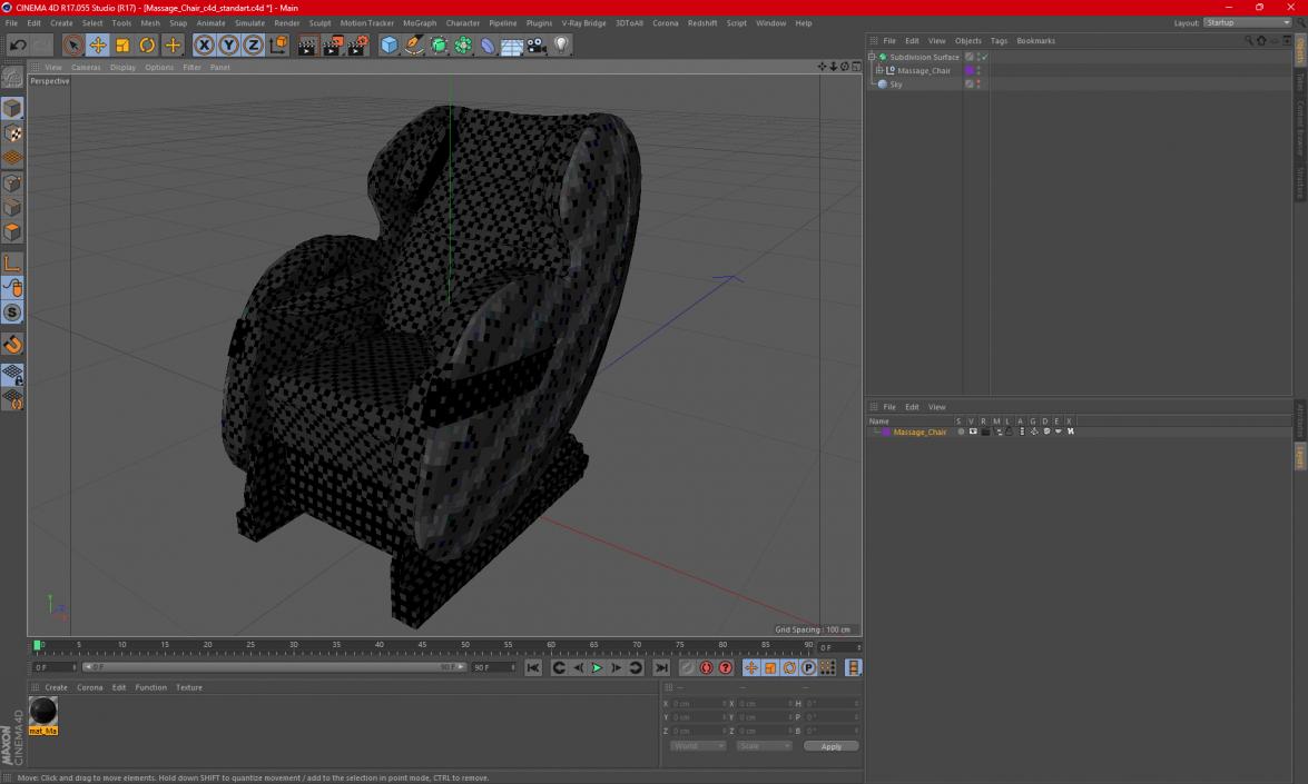 3D Massage Chair model