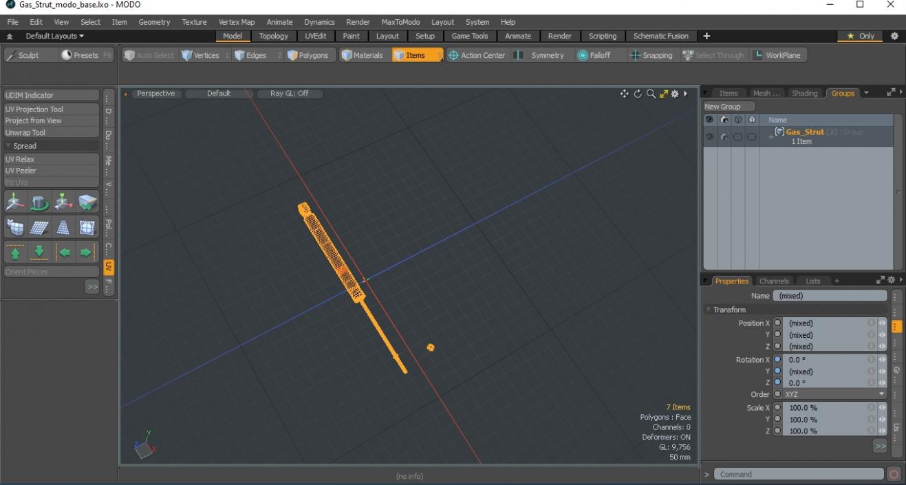 Gas Strut 3D model