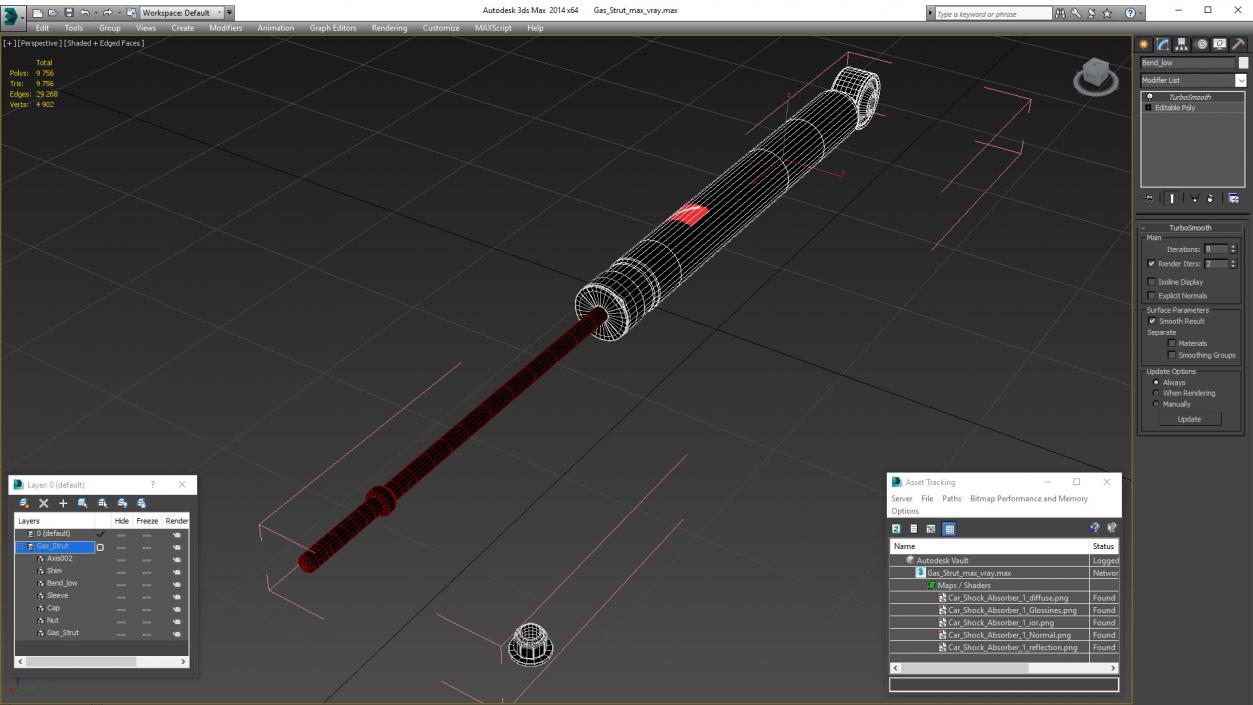 Gas Strut 3D model