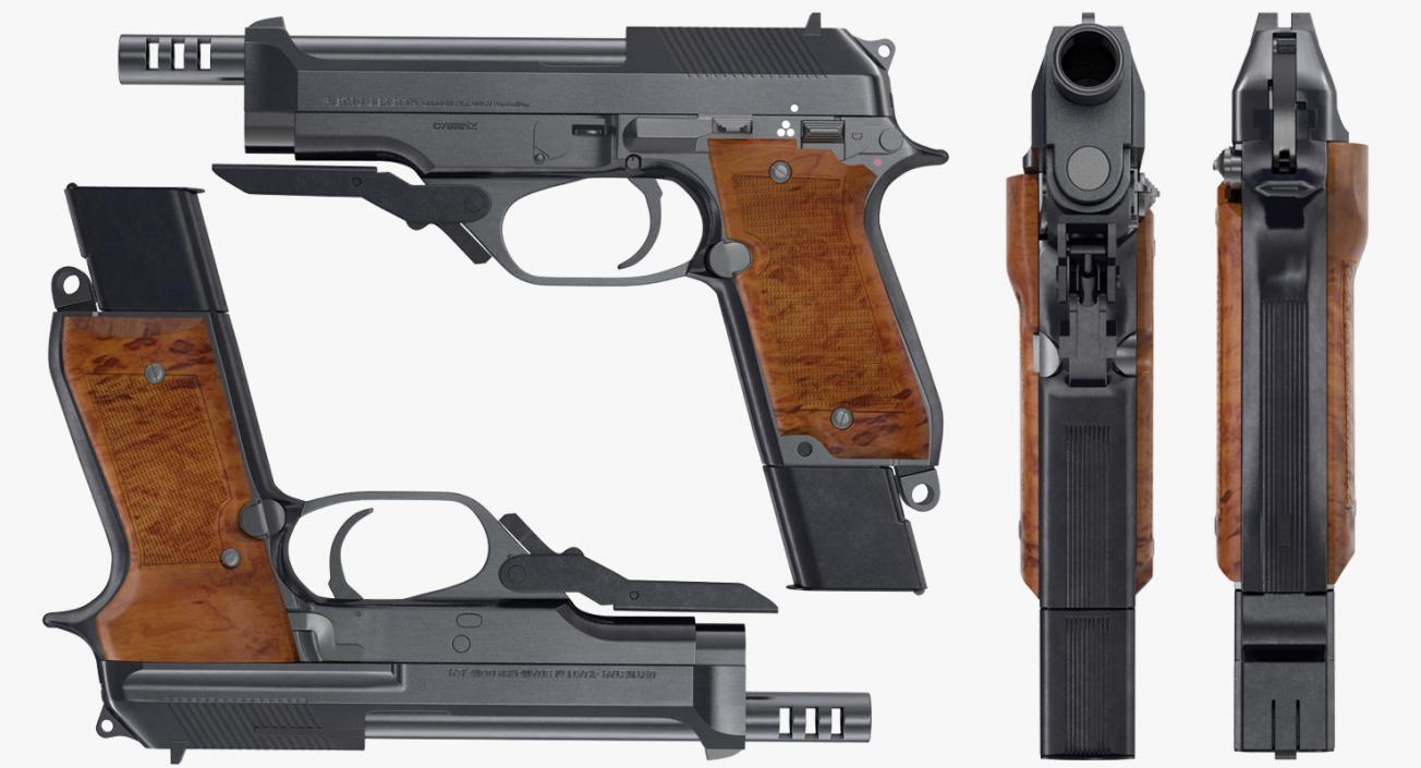 3D Machine Pistol Beretta 93R