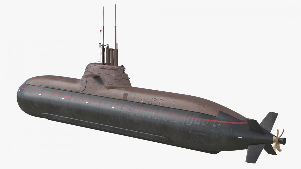 3D model German Submarine HDW Class 212A Dry