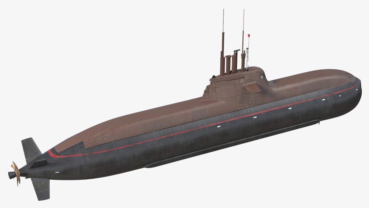 3D model German Submarine HDW Class 212A Dry