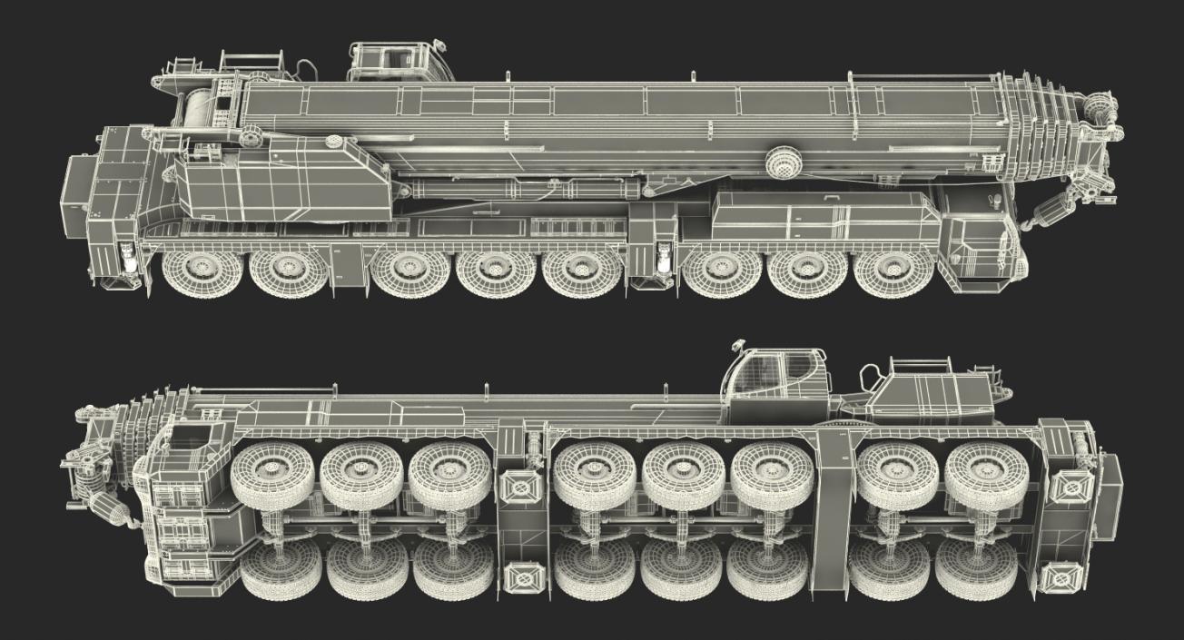 3D Liebherr LTM 1450 81 Mobile Crane model