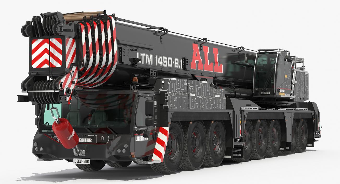 3D Liebherr LTM 1450 81 Mobile Crane model