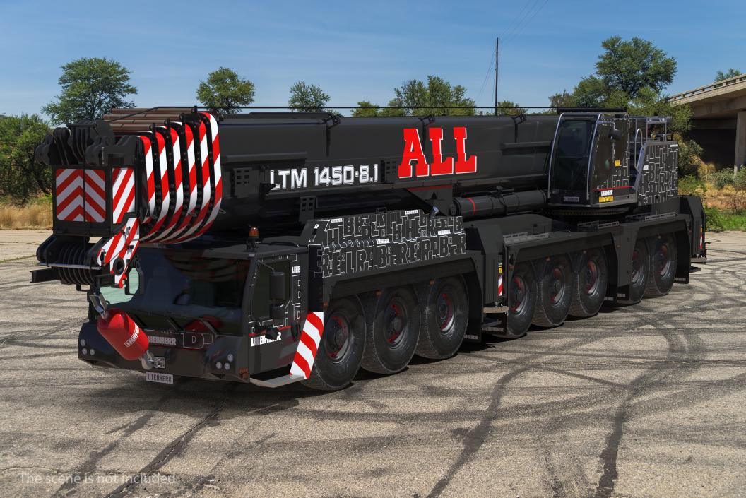 3D Liebherr LTM 1450 81 Mobile Crane model