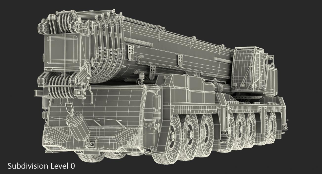 3D Liebherr LTM 1450 81 Mobile Crane model