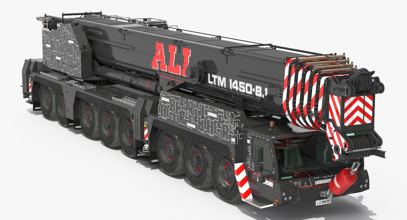 3D Liebherr LTM 1450 81 Mobile Crane model