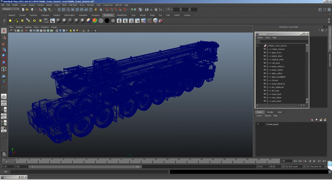 3D Liebherr LTM 1450 81 Mobile Crane model