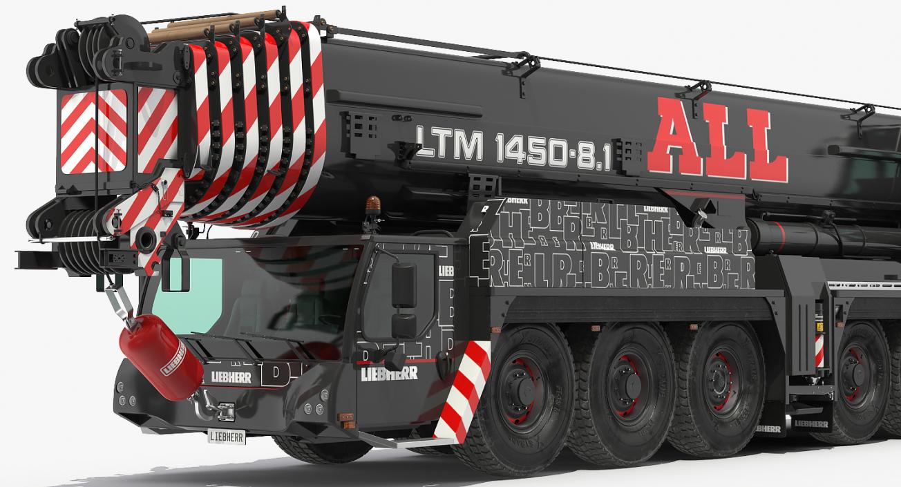 3D Liebherr LTM 1450 81 Mobile Crane model