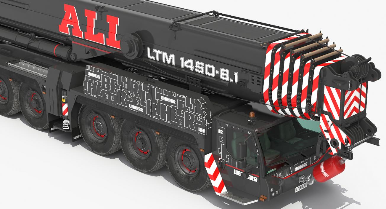 3D Liebherr LTM 1450 81 Mobile Crane model