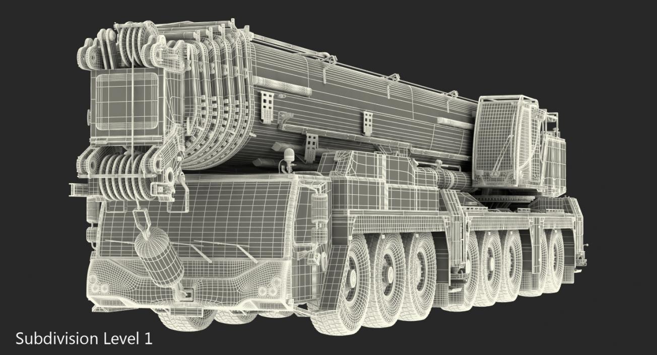 3D Liebherr LTM 1450 81 Mobile Crane model