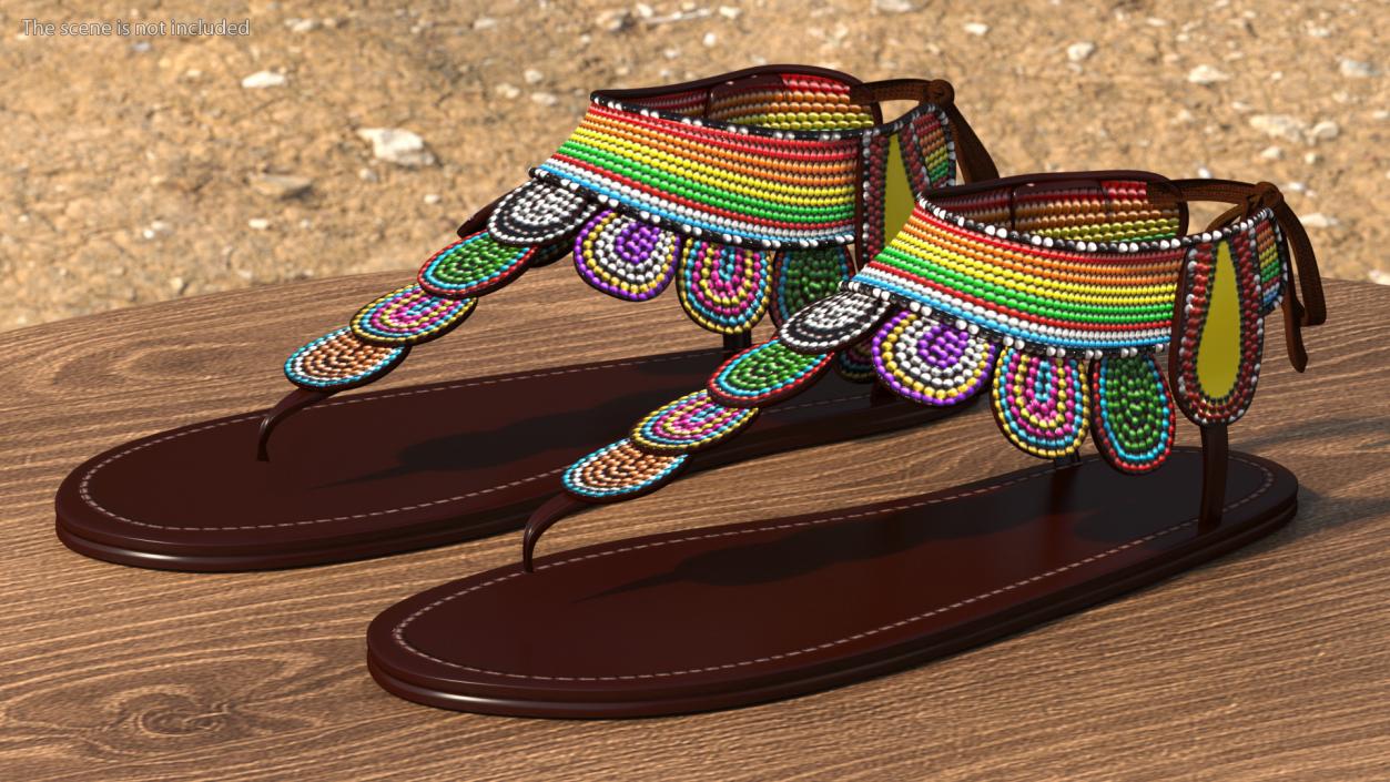 3D African Fashion Accessories Collection model