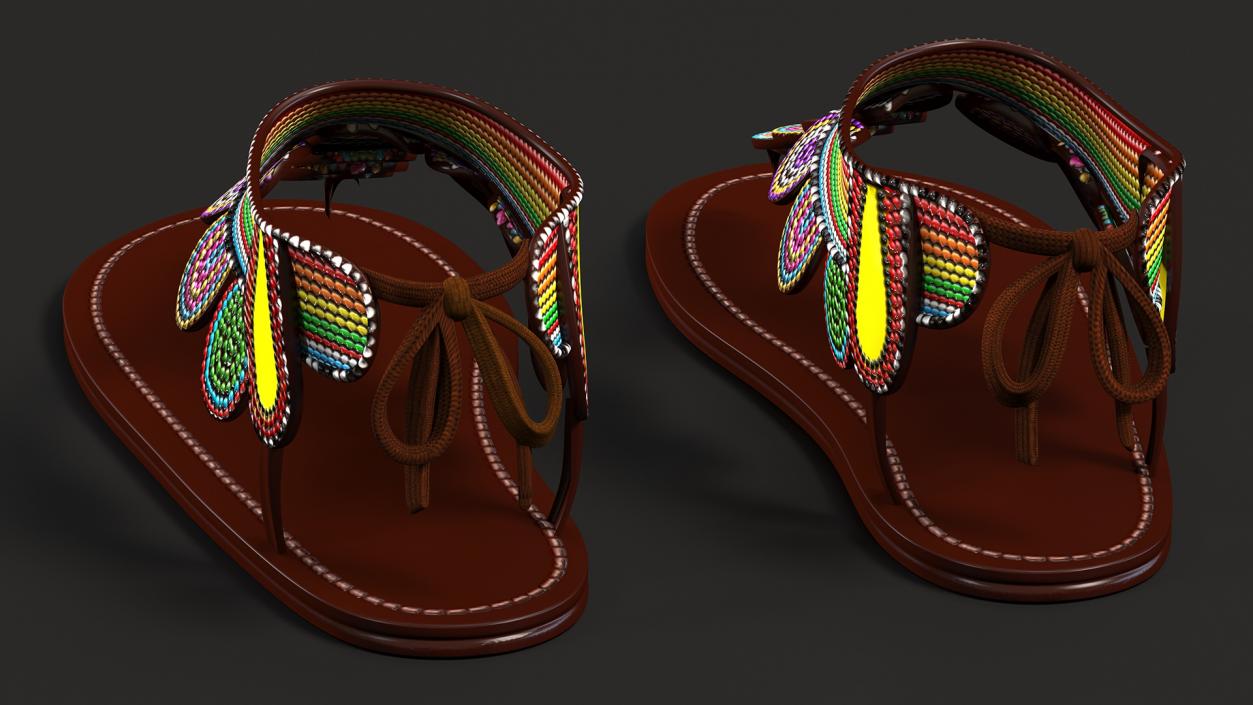 3D African Fashion Accessories Collection model