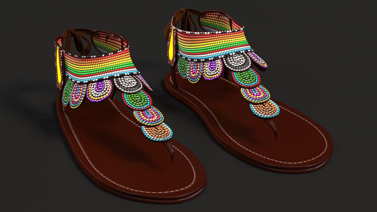 3D African Fashion Accessories Collection model