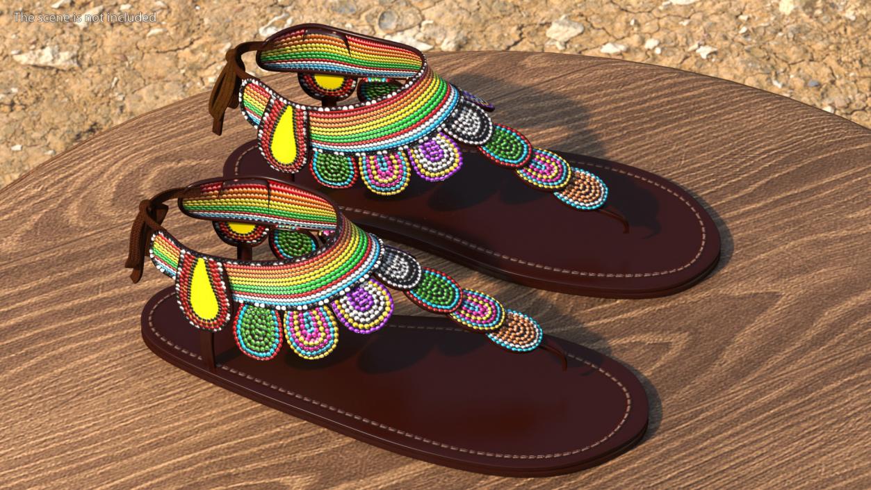 3D African Fashion Accessories Collection model