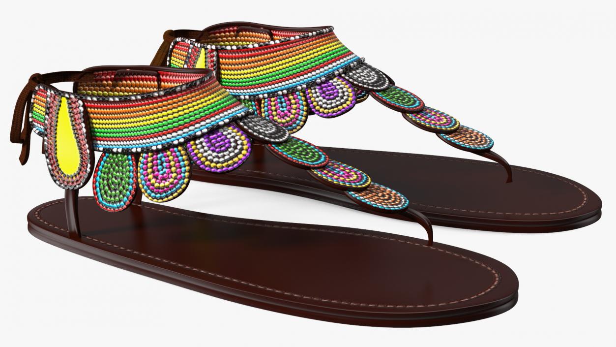 3D African Fashion Accessories Collection model