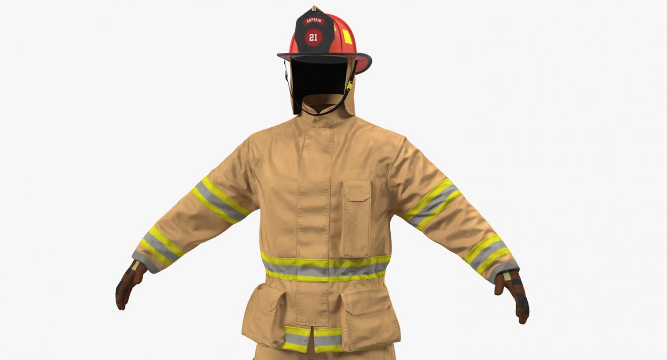 US Firefighter Uniform 3D