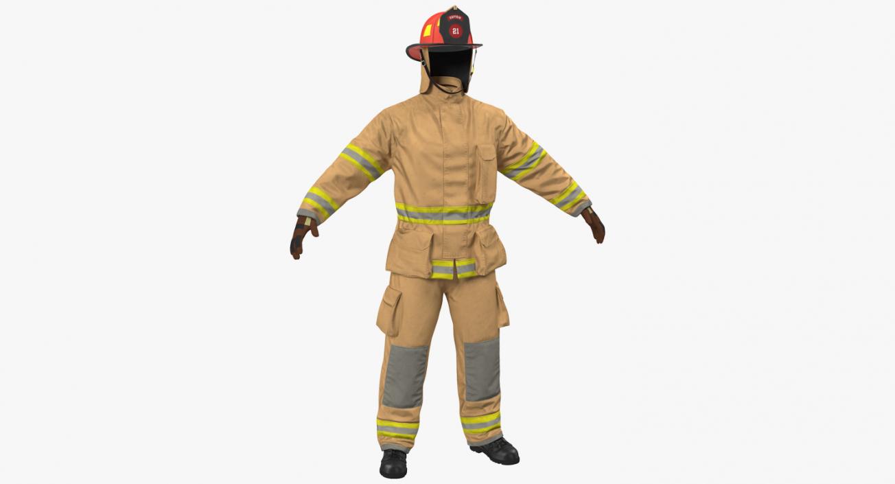 US Firefighter Uniform 3D