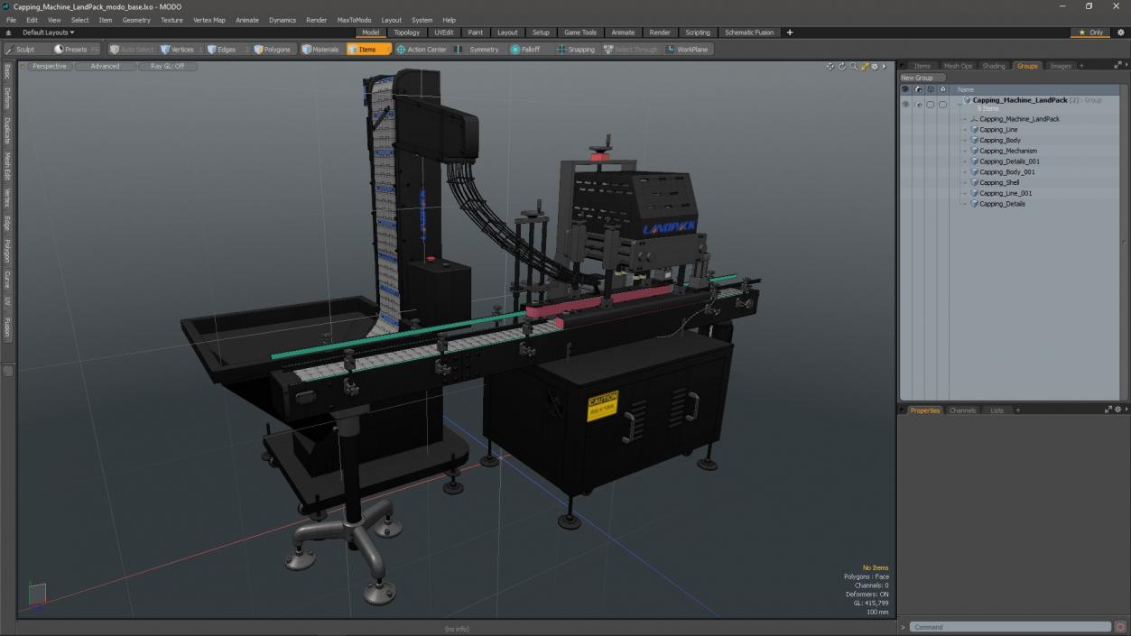 Capping Machine LandPack 3D model