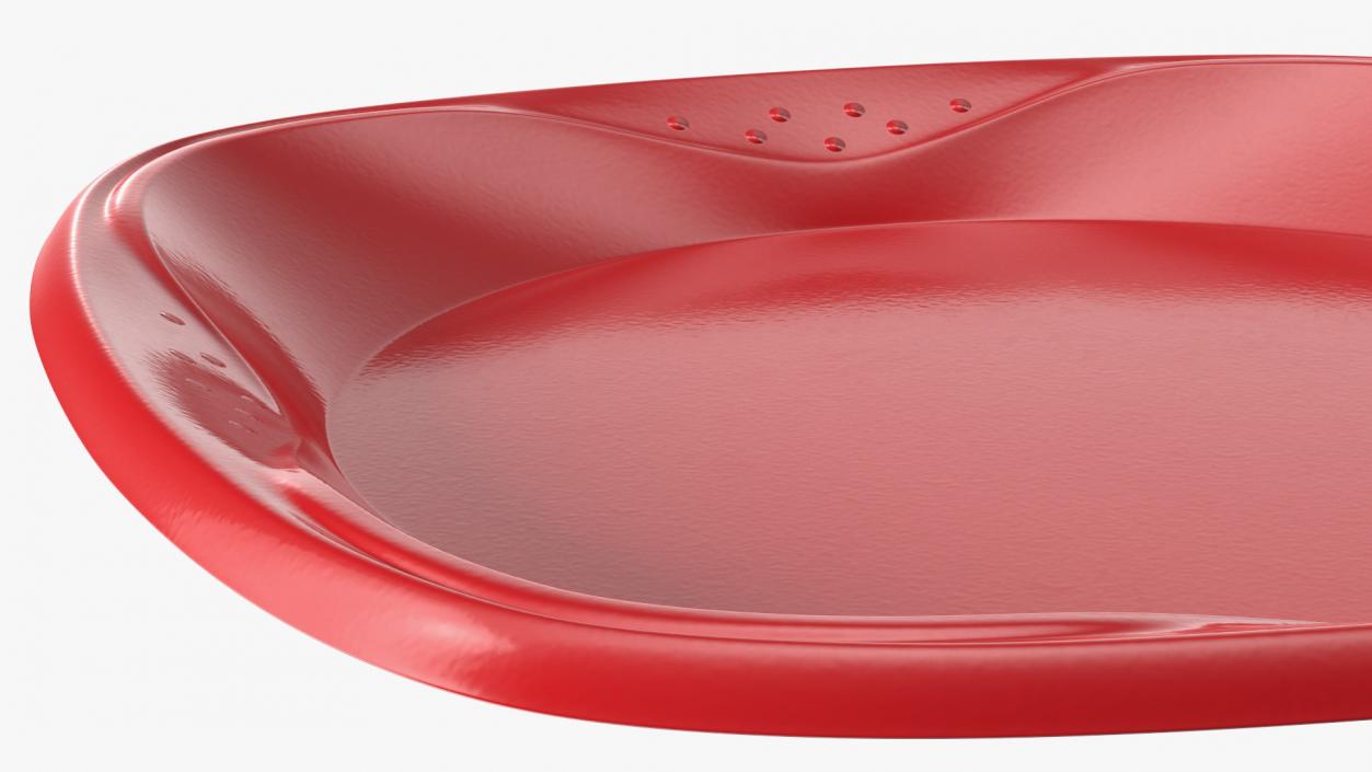 3D model Solo Squared Plastic Plate Red