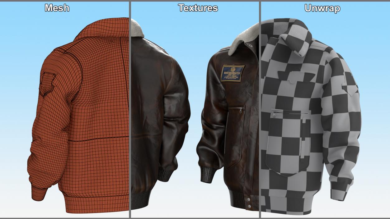 Aviator Jacket 3D model