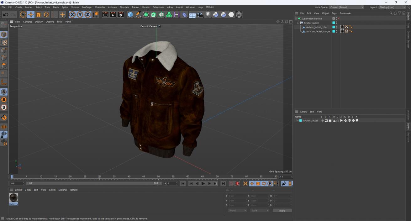 Aviator Jacket 3D model