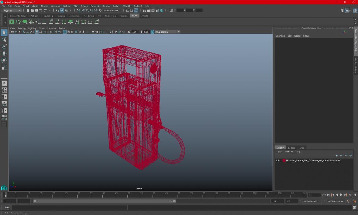 3D Liquefied Natural Gas Dispenser