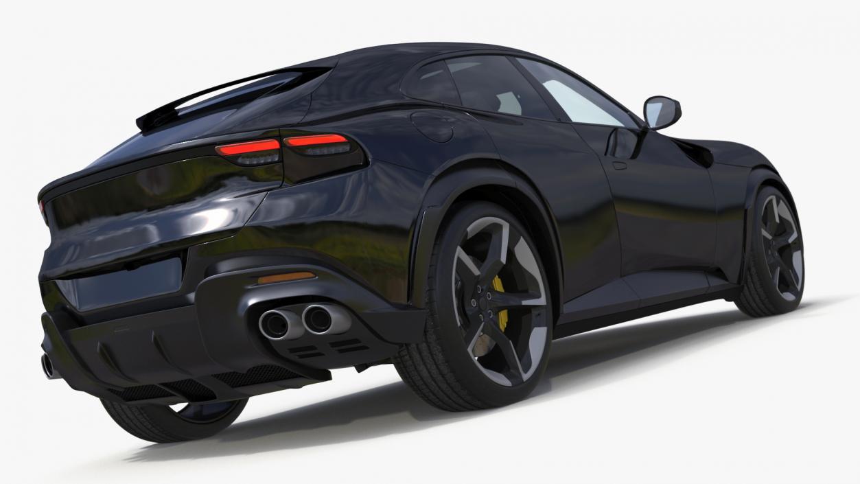 Furious Crossover Sports Car Black 3D model